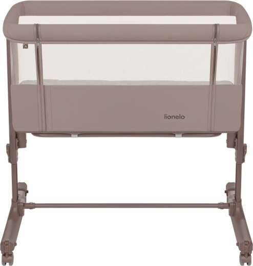 Lionelo Aurora 3v1 Kinderbett & Beistellbett beige taupe