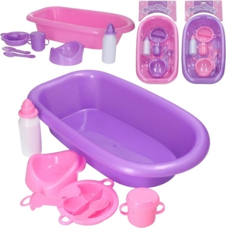 Baby World Mini Bath Badewanne mit Zubehör für Puppen