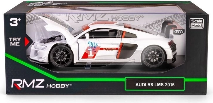 RMZ Hobby Audi R8 2015 weiß Modell 1:32
