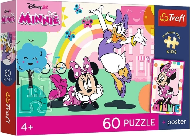 Trefl Premium Plus Kids Kinderpuzzle „Lächelnde Minnie“ – 60 Teile