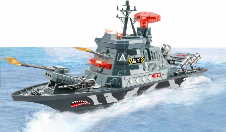 Schlachtschiff-Kreuzer mit Effekten 59 cm