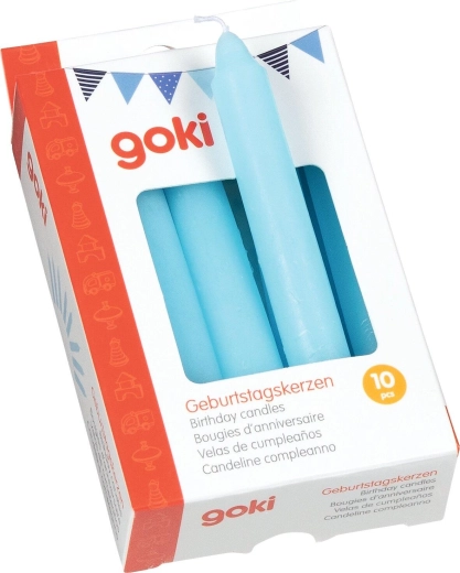 Set Geburtstagskerzen hellblau - 1 Stück