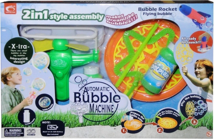 Seifenblasen-Set mit elektrischem Gerät