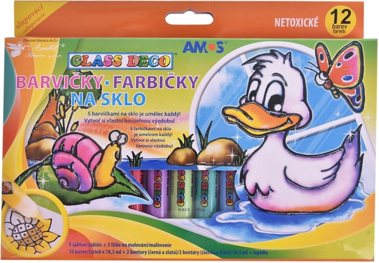 Glasfarben, Set 12 Stk. (10,5 ml)