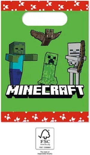 Minecraft Party-Tüten (4 Stk.)