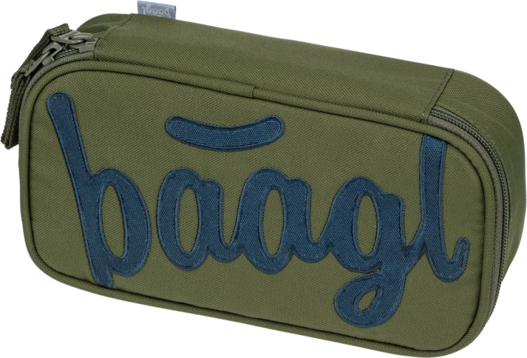 Baagl Schuletui Etui Olive mit GRS-Zertifizierung