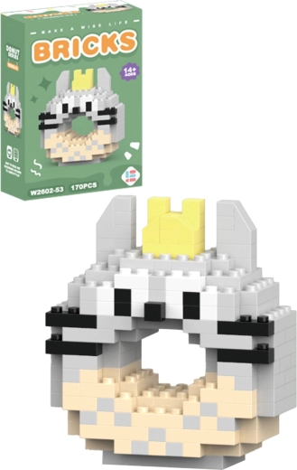Sparkys Bausatz Donut-Katze (170 Teile)