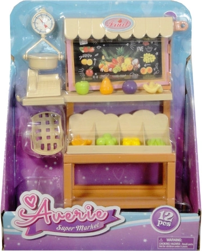 Gemüse- und Obststand für Puppen
