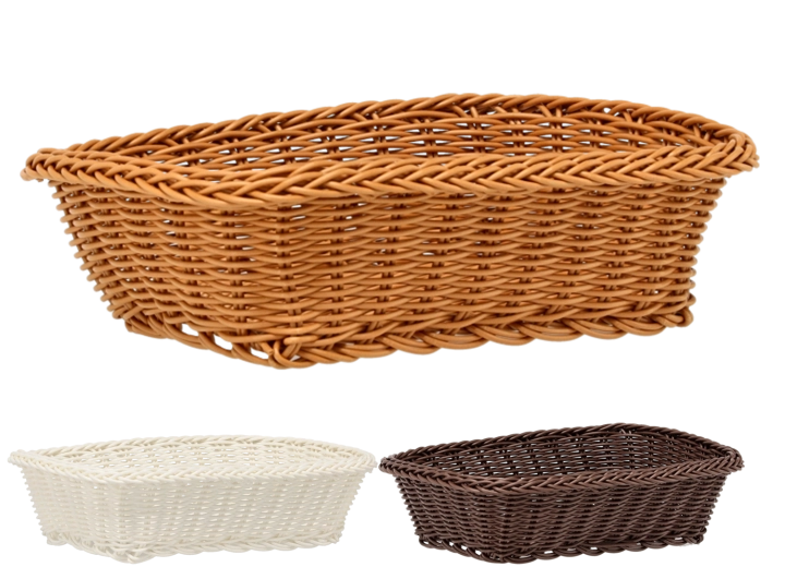 Rechteckiger Kunststoffkorb 27 × 20 × 8 cm