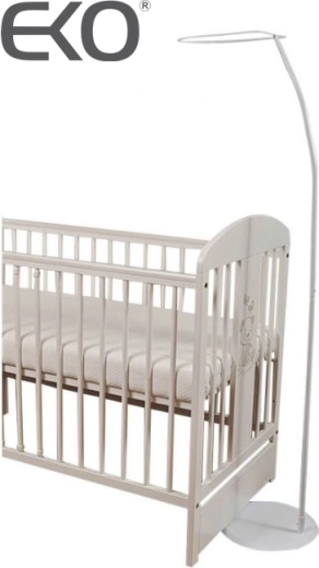 EKO freistehender Metall-Baldachinhalter, weiß, 1,6 m