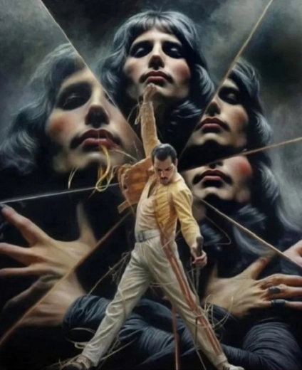 Norimpex Diamantmalerei Freddie Mercury 30 × 40 cm