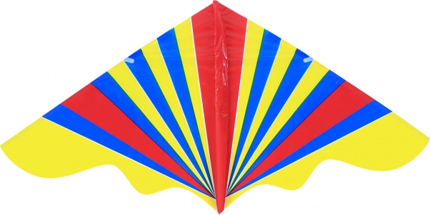 Bunter Flugdrachen 128 × 61 cm mit Griff