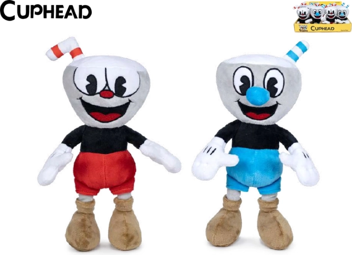 Plüschfiguren CUPHEAD und MUGMAN 25 cm