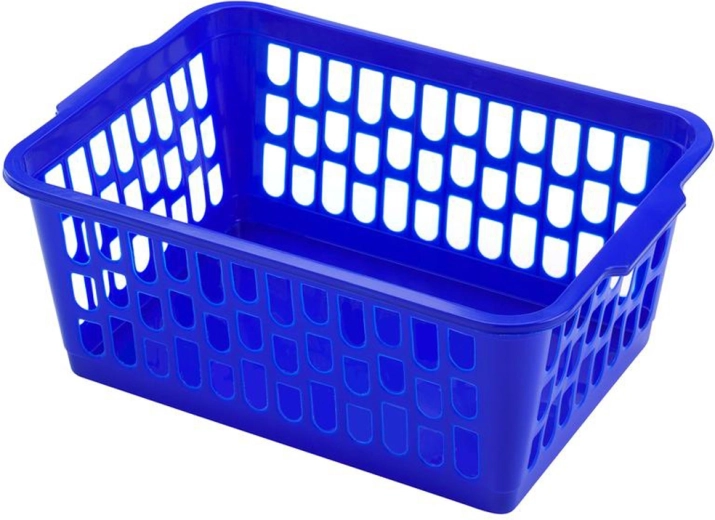 Plastikkorb HEIDRUN 36 × 26 × 15 cm – Farbmix