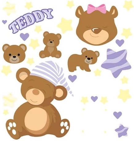 WIKORIA Aufbügelbilder DTF 15 × 20 Teddy