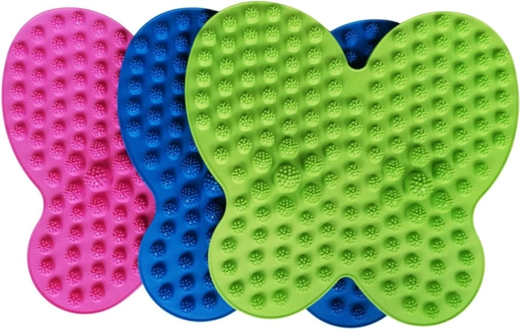 Reflexzonen-Massagematte für die Füße, Kunststoff 36 × 38 cm, 3 Farben