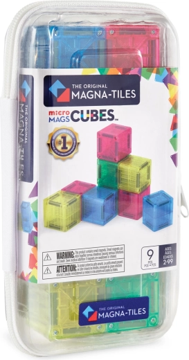 MAGNA-TILES magnetisches Bauset microMAGS Reise-Set Würfel – 9 Stück
