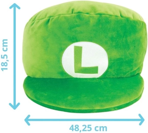 TOMY Nintendo Super Mario Plüschmütze Luigi