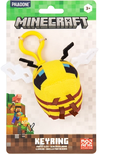 Minecraft Plüsch-Schlüsselanhänger Biene - 1 Stück
