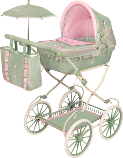 DeCuevas klappbarer Puppenwagen mit Tasche und Zubehör Botanic 2026 – 81 cm