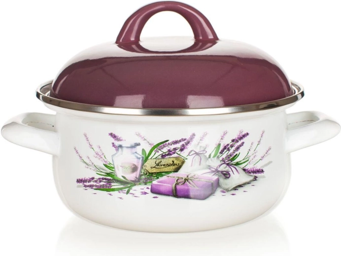 Stielkasserolle Lavender 16 cm (1 l) mit Deckel