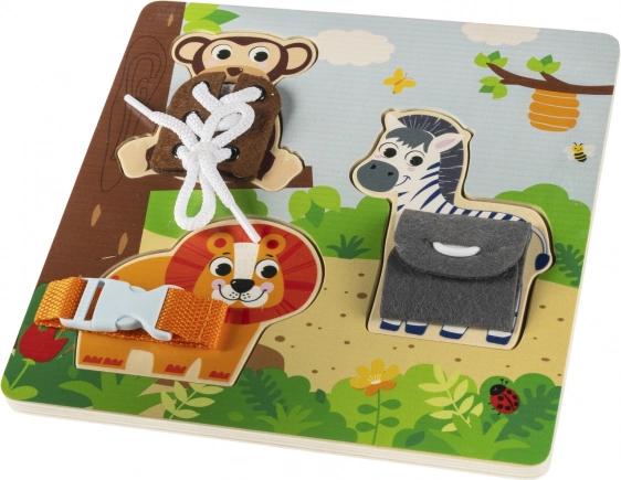 Holz-Montessori-Puzzle Safari mit Tieren