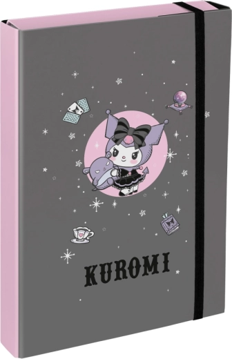 Mappe für Schulhefte A4 Jumbo KUROMI grau