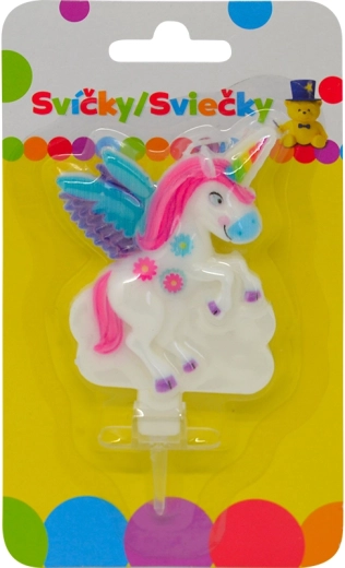 Geburtstagskerze mit Einhorn und Halter