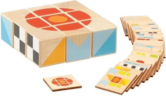 Holz-Puzzle-Spiel Kubus II