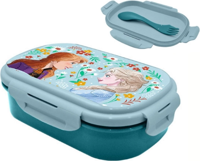 Lunchbox Frozen mit 2-in-1-Besteckset
