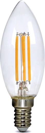 Solight Retro-LED-Lampe Kerzenform E14 4 W 3000 K 440 lm