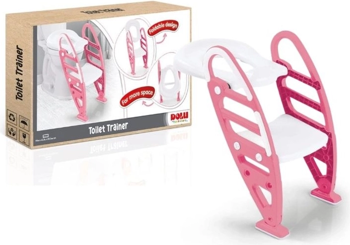 Dolu Toilettentrainer-Sitz mit Leiter, rosa