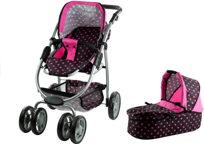 Puppenwagen Alice 2-in-1 mit tiefem Korb und Sportsitz