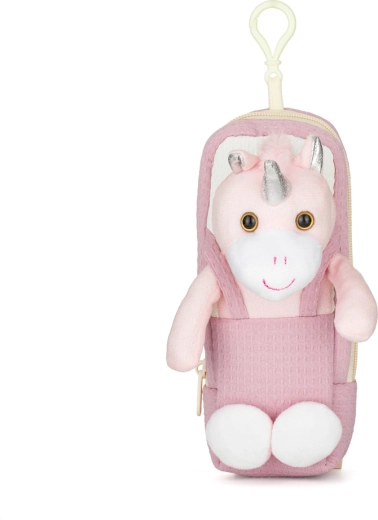 Plüsch-Federmäppchen Einhorn für Kinder