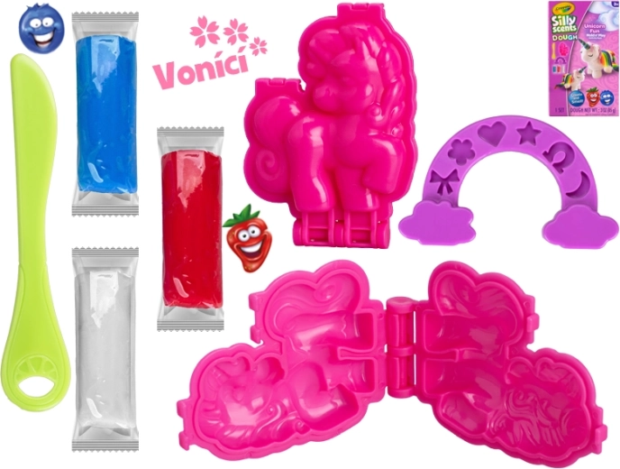 Crayola duftende Knetmasse mit Einhorn, Set 3×28 g