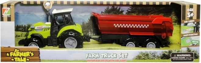 Traktor mit Anhänger mit Licht und Sound