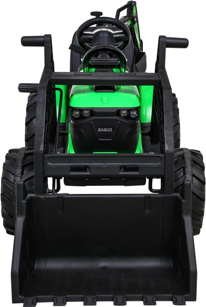 Elektrischer Traktor mit grünem Anhänger 12V