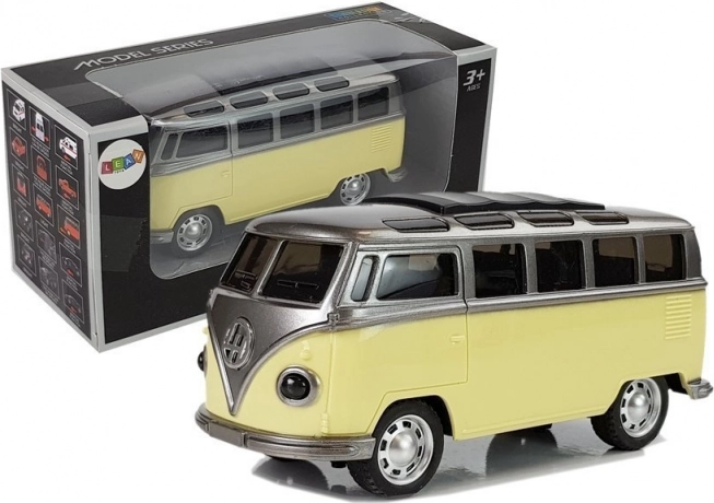 Aufziehauto-Bus mit Licht und Sound – gelb