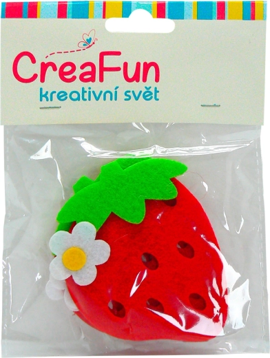 Set aus 4 Plastik-Erdbeeren (7,5 × 9 cm) – Sparkys
