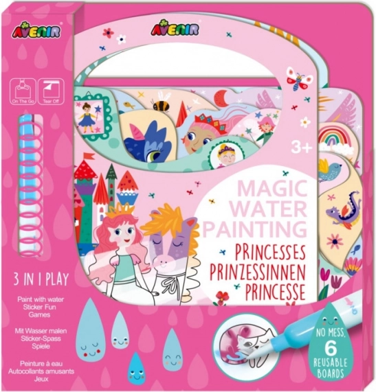 Magisches Malen mit Wasser – Prinzessin