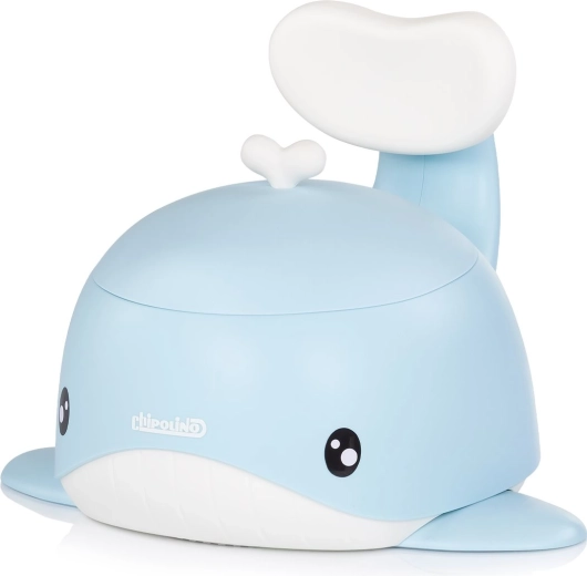 Chipolino Kinder-Töpfchen mit Rückenlehne Wal blau