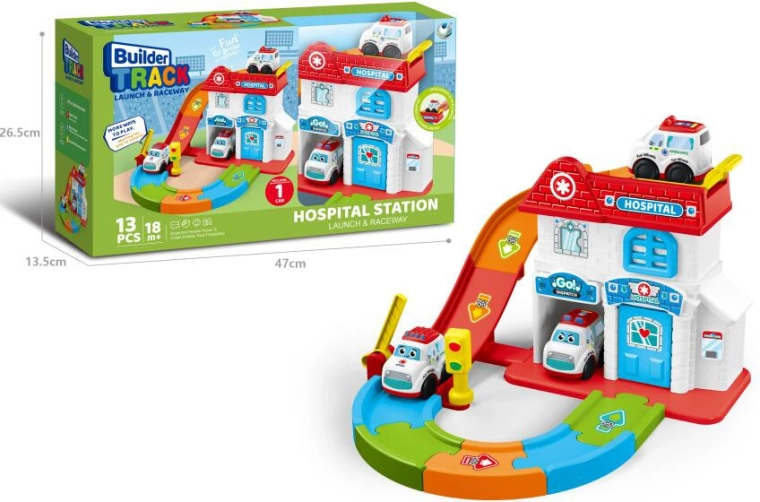 Kid Cars Krankenhaus mit Rettungsfahrzeugen für kleine Kinder