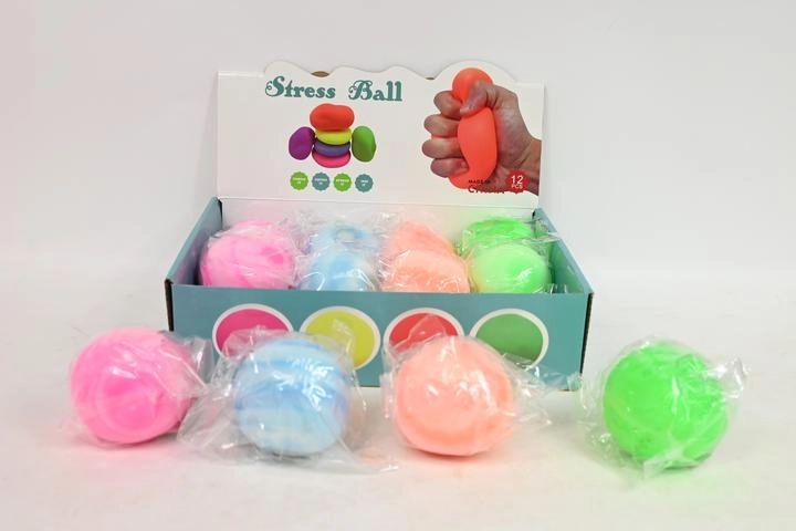 Gniotek Anti-Stress-Quetschball – Mix aus 4 Farben (12 Stk. im Display)