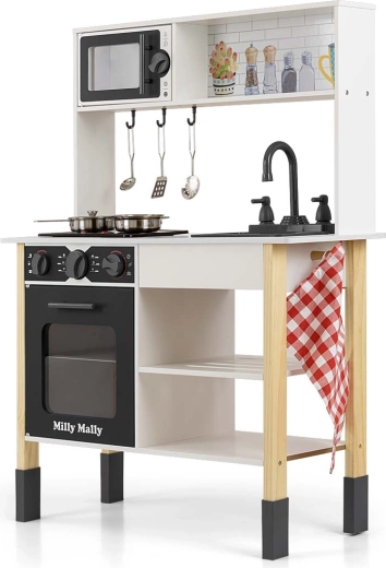 Holz-Kinderküche Milly Mally Astrid black