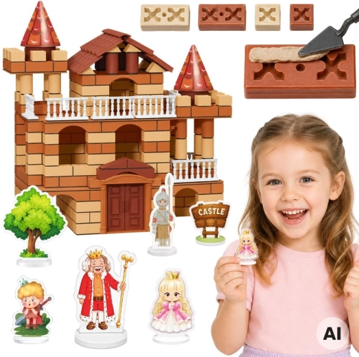 Bausatz Märchenschloss 3-in-1 (307 Teile)