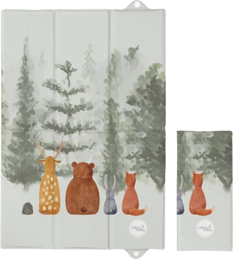 Ceba Baby Reise-Wickelunterlage basic forest companions 60 × 40 cm