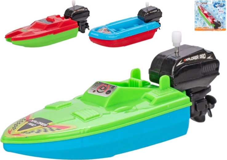 Aufziehbares Wasserboot 16 cm