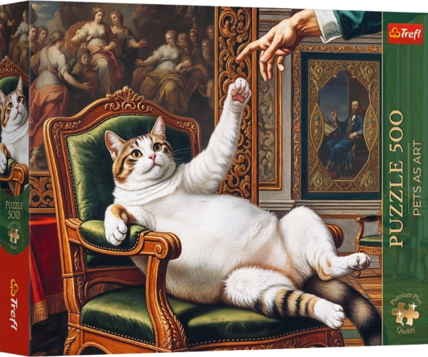 Puzzle 500 Premium Plus – Pets as Art: Seine flauschige Majestät