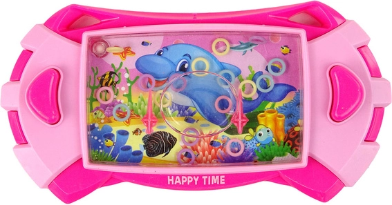 Wassergeschicklichkeitsspiel Delfin rosa Konsole