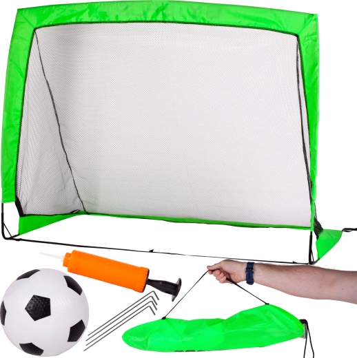 Fußballtor 120 × 90 cm mit Ball und Pumpe